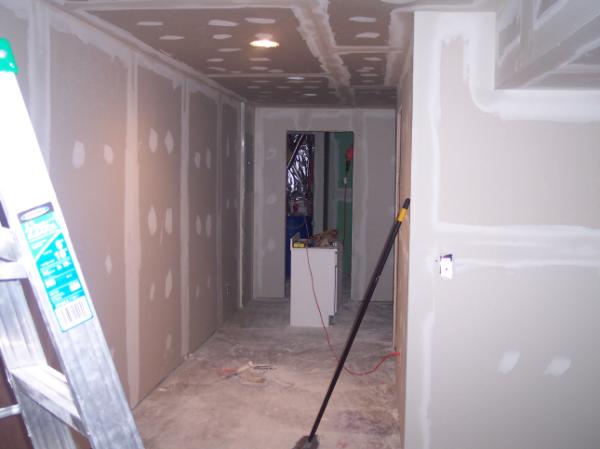 Down Hall toward Bathroom